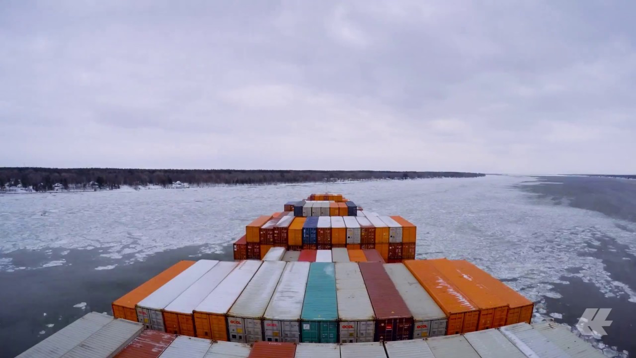 [Timelapse] On board in the icy St. Lawrence river | Hapag-Lloyd