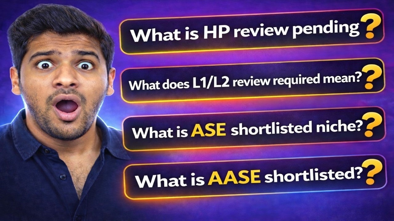 👉Accenture Portal Status Meaning 😱 HP, L1/L2, ASE, AASE Explained