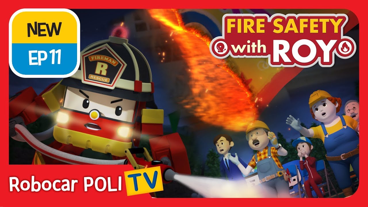 🔥Fire safety with Roy | EP11 | Never Move a Fire Extinguisher | Robocar POLI | Kids animation