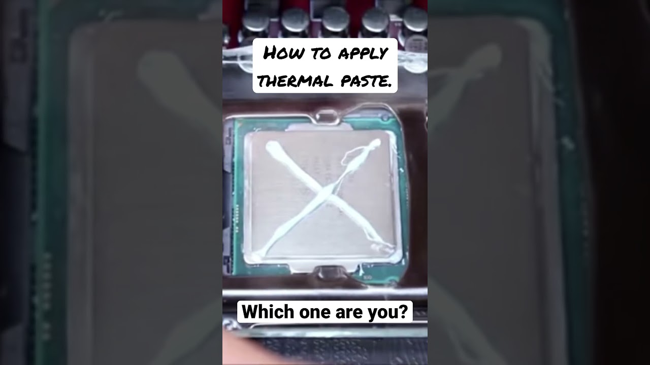 How to apply thermal paste 😆 #thermalpaste #cooling #funkykit