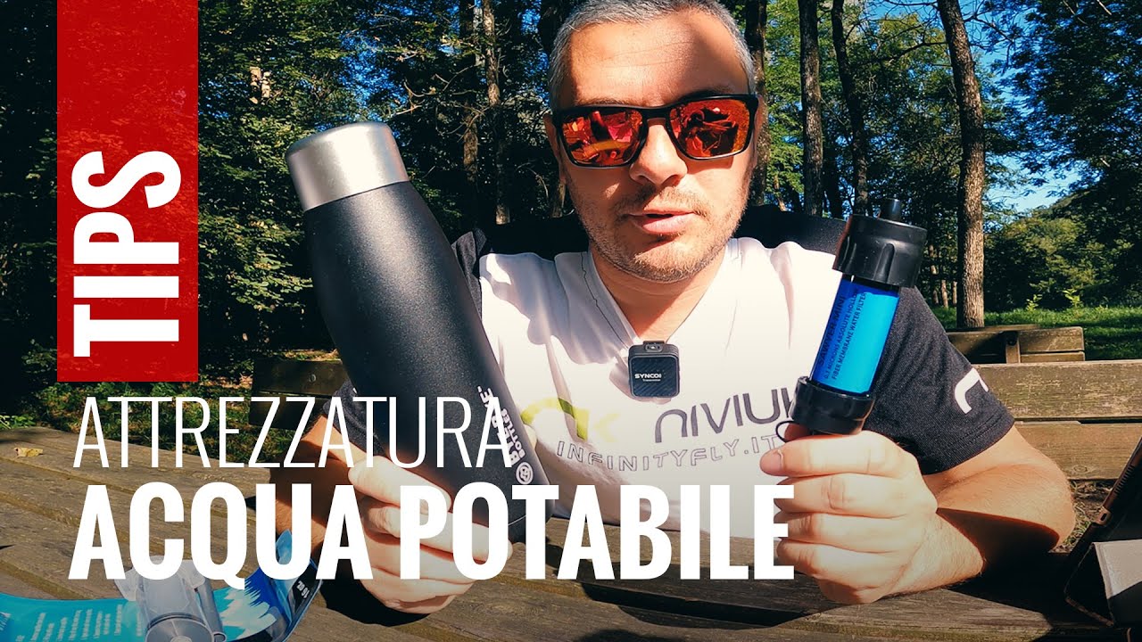 Come avere ACQUA POTABILE nei trekking 💧 Filtro Sawyer e borraccia UV-C