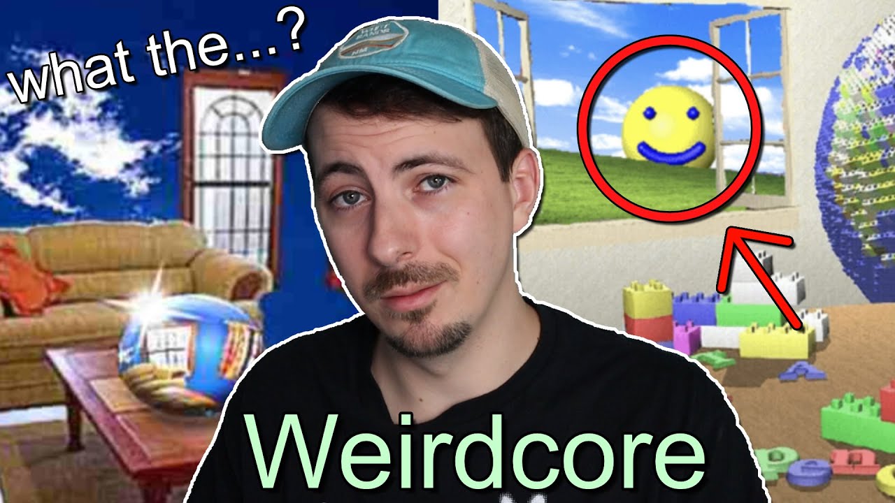 Мужчина смотрит на Weirdcore и пытается создать его сам