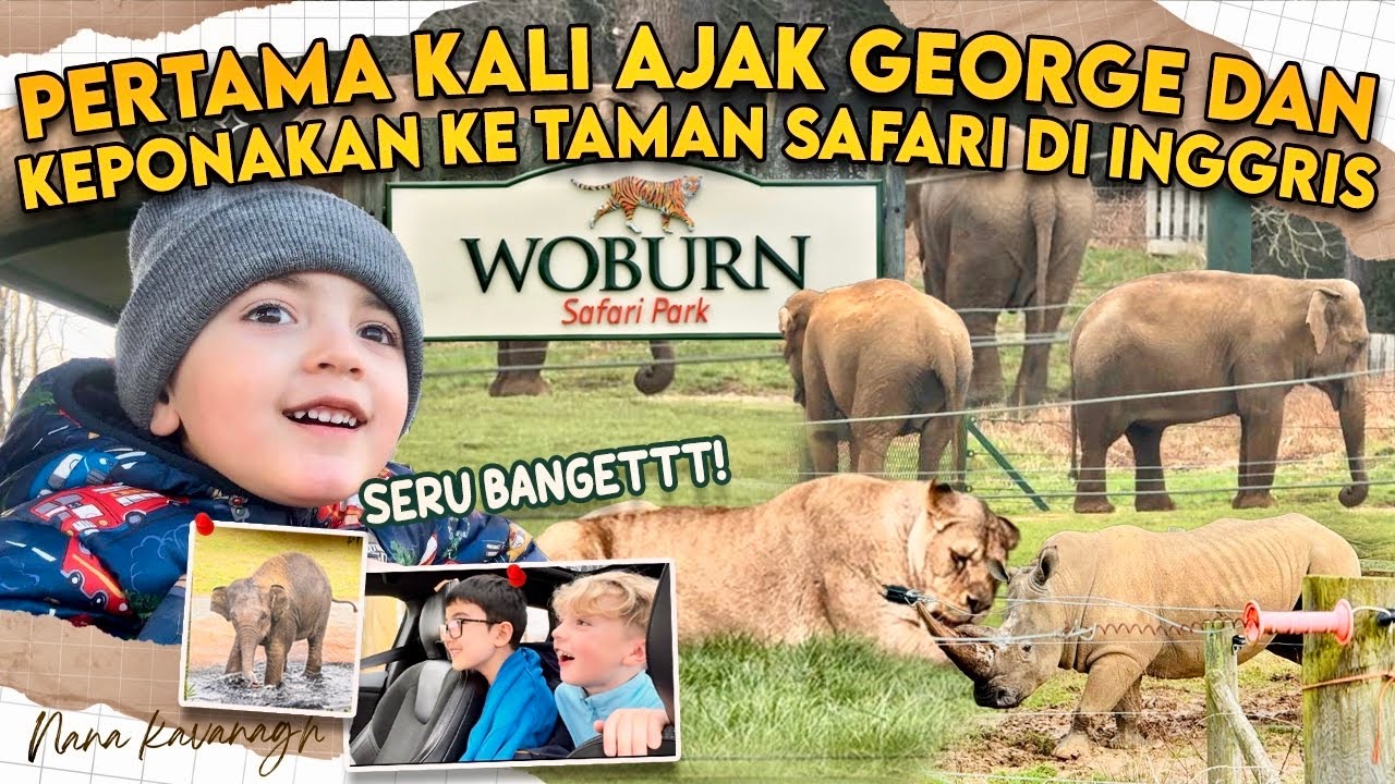 KESERUAN PERTAMA KALI AJAK ANAK ANAK KE TAMAN SAFARI DI INGGRIS