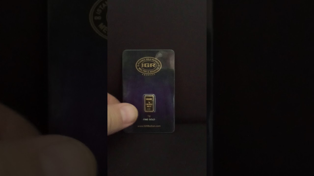 1 Gram Istanbul Gold Refinery Gold Bar UNBOXING