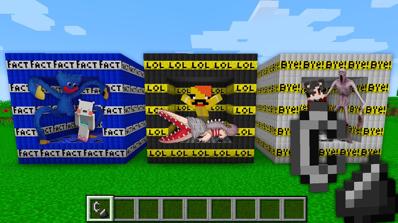 TNT로 만든 집을 괴물한테 선물했습니다! [괴물고문] Monster TNT Bunker in minecraft