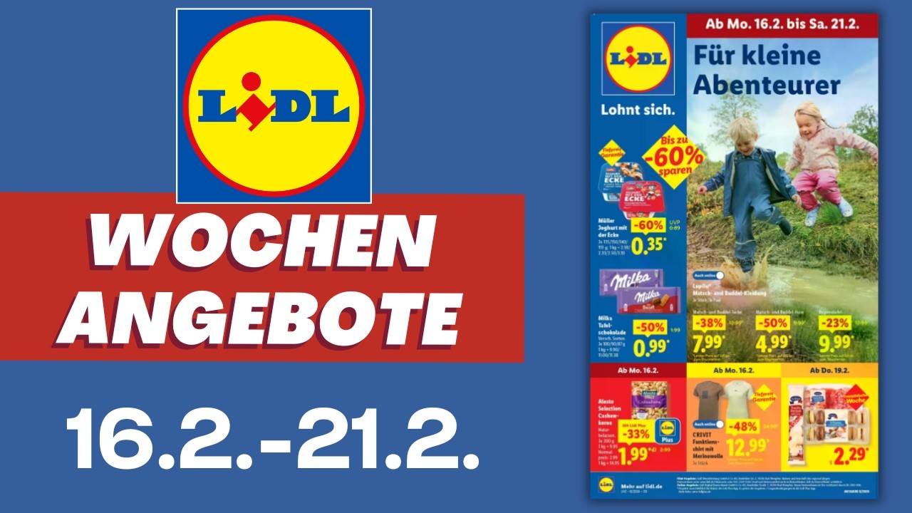 LIDL Prospekt aktuell 📄 Angebote gültig ab Montag 16.2.2025 | Prospekt Check #lidl