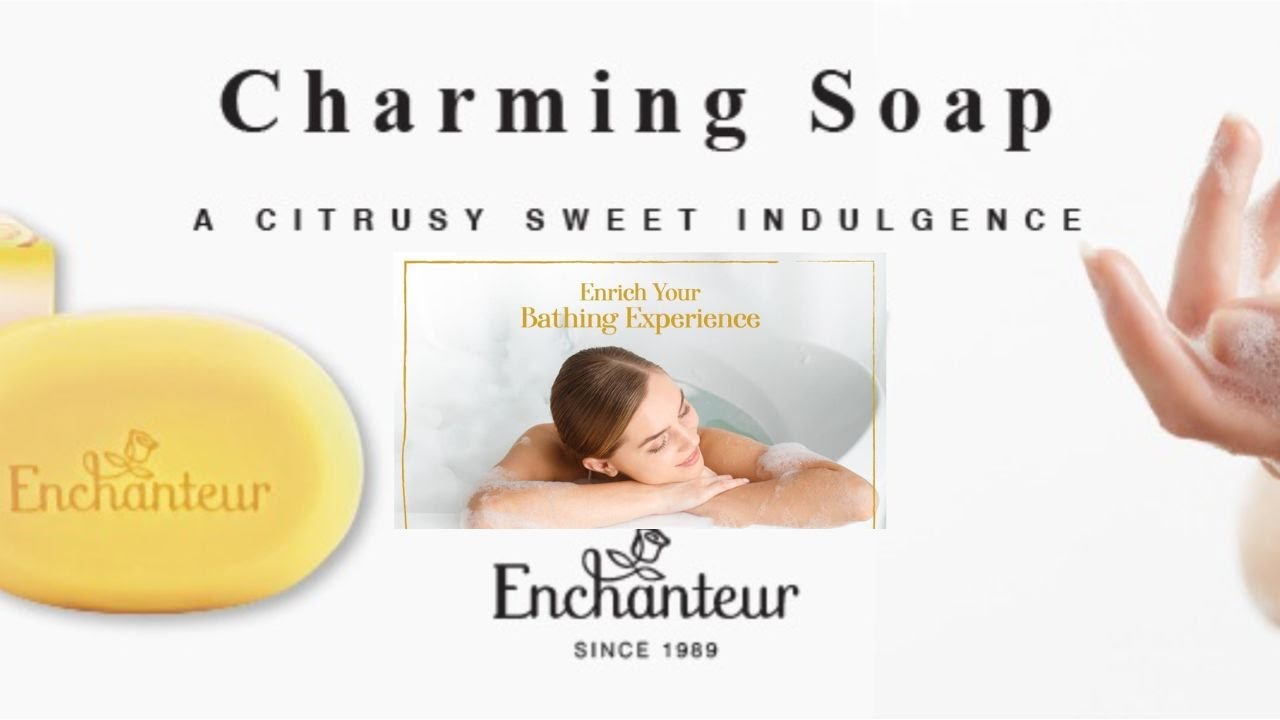 Enchanteur Perfumed Charming Soap, Pack of 3+1 | Skin Feeling Cleansed and Moisturized