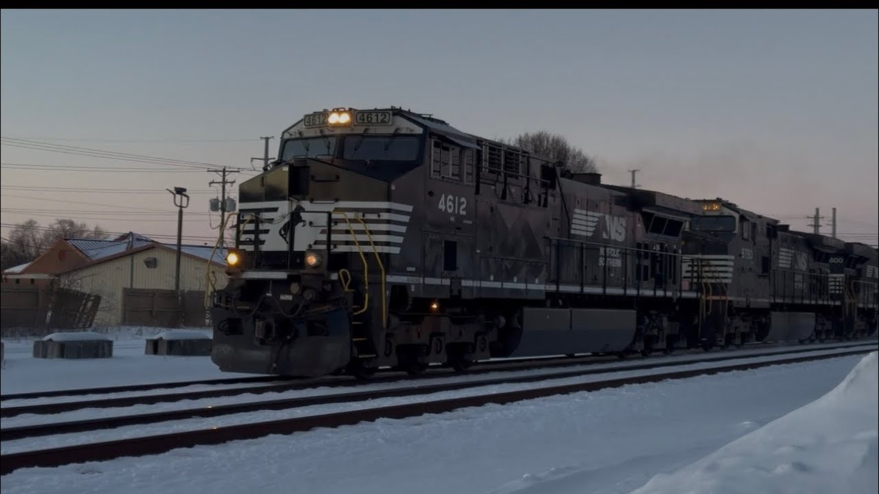 Norfolk Southern Southbound Intermodel in Circleville Ohio! 2/7/26