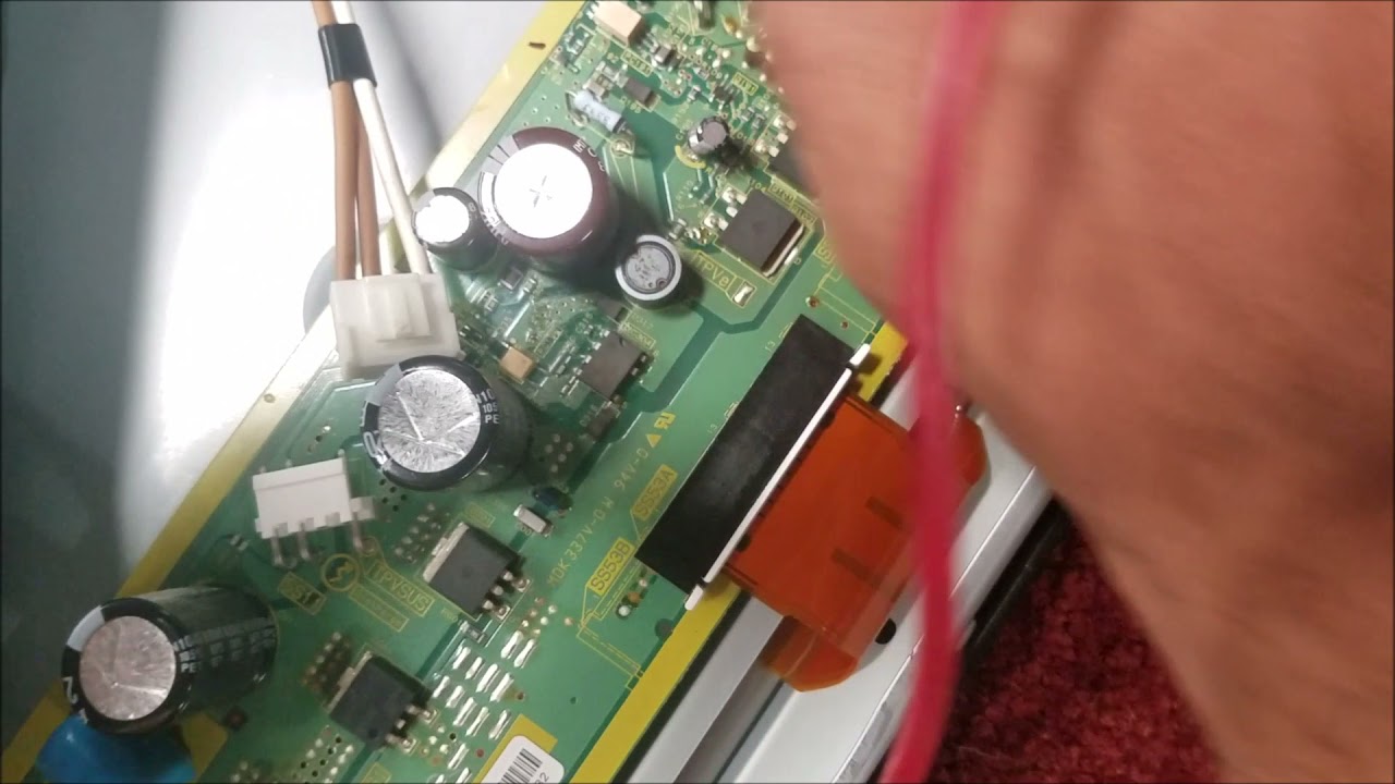 Плазменный телевизор Panasonic TC P42C2 мигает красным светом