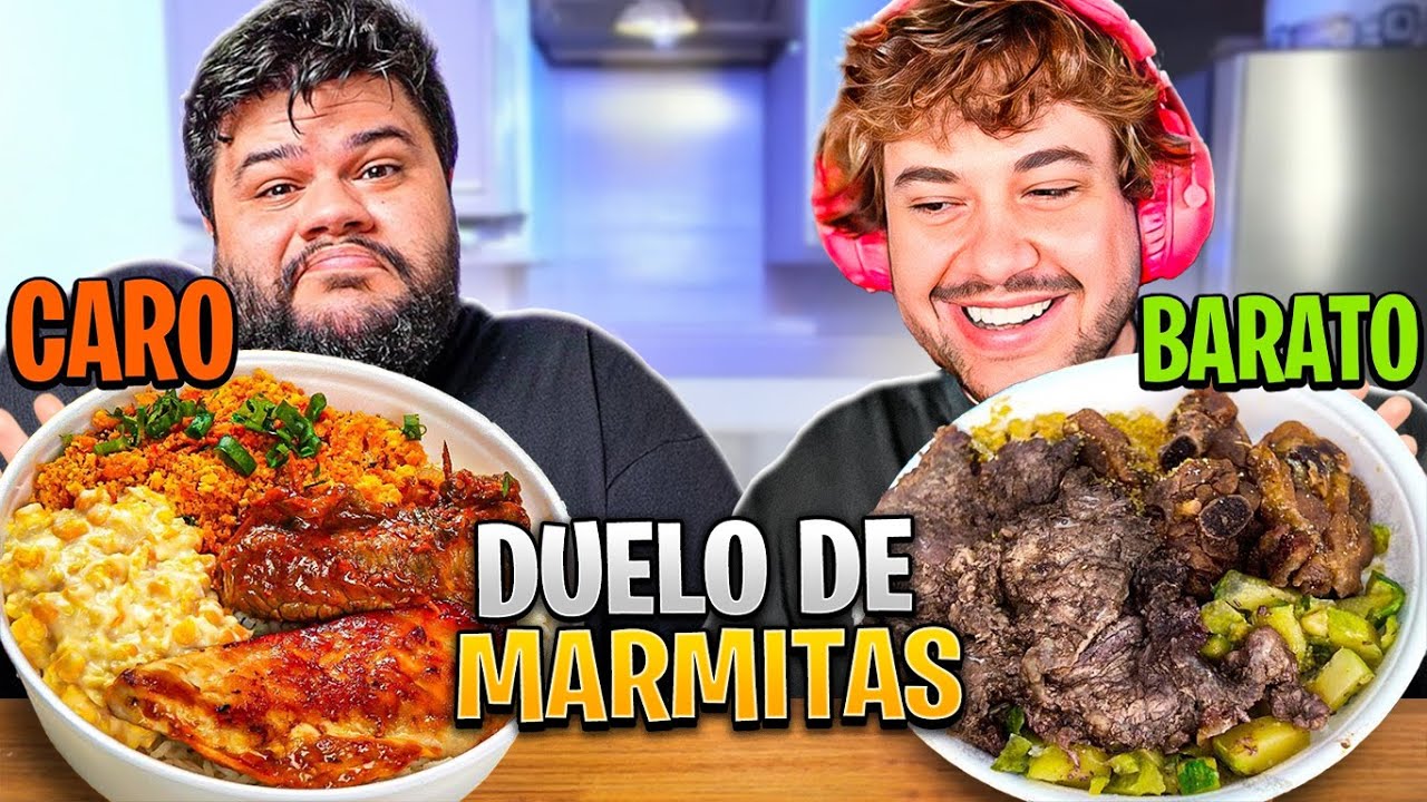 O DUELO DE MARMITAS! (MAIS CARA x MAIS BARATA) - React Thiago Quatroque