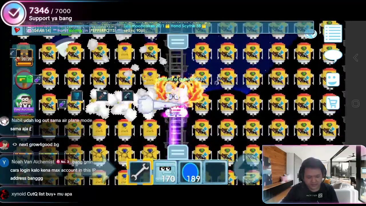 AKU GACHA MOONCAKE SAMPE BANGKRUT WAHAHAHA - GROWTOPIA