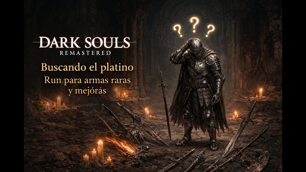 Dark Souls Remastered - Buscando el platino - Run armas raras y mejoras - parte