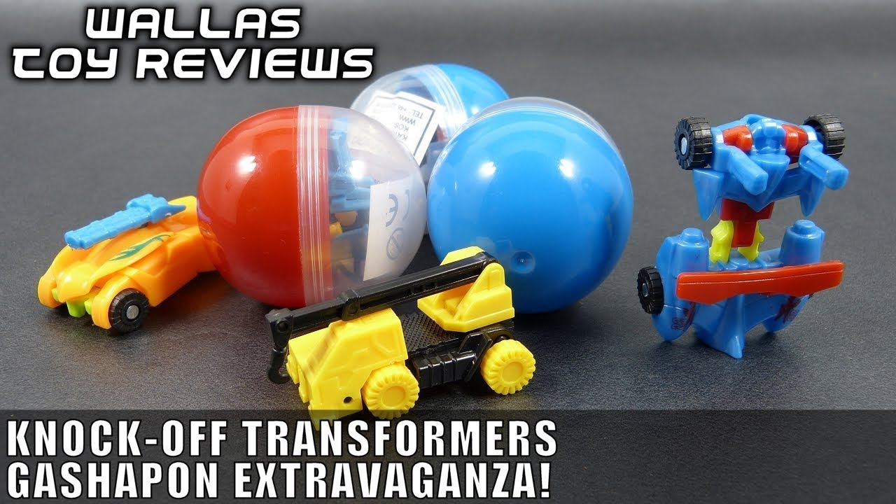 Knock-Off Transformers Gashapon Extravaganza | Wallas Toy Reviews