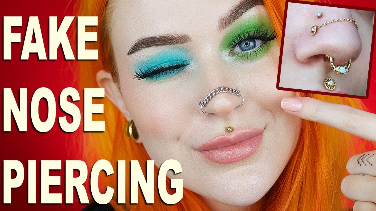 DIY Fake Nose Chain Piercing | Evelina Forsell
