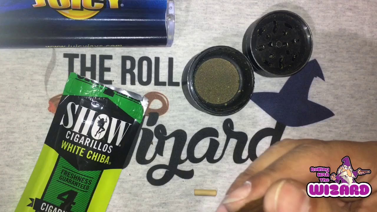 How to use Juicy Jays Rolling Machine to roll a blunt (Show Cigarillos Edition)