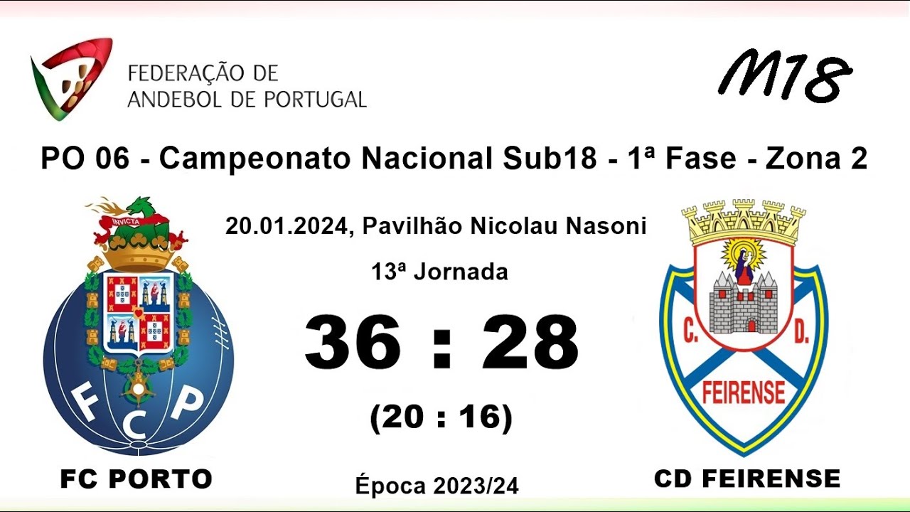 (SUB18) FC PORTO 36X28 CD FEIRENSE