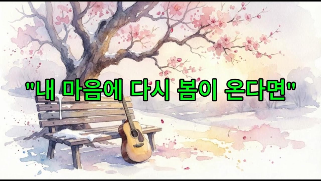 내 마음에 다시 봄이 온다면 #봄노래 #그리움 #위로곡 #서정적인노래 #수채화감성 #새벽감성 #힐링음악 #내마음에다시봄이온다면