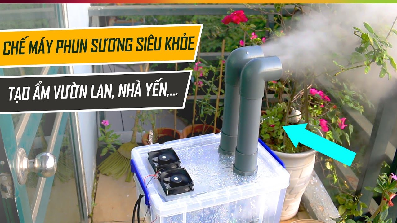 Cách tạo ẩm Phong Lan cực dễ với Vỉ Phun Sương Siêu Âm
