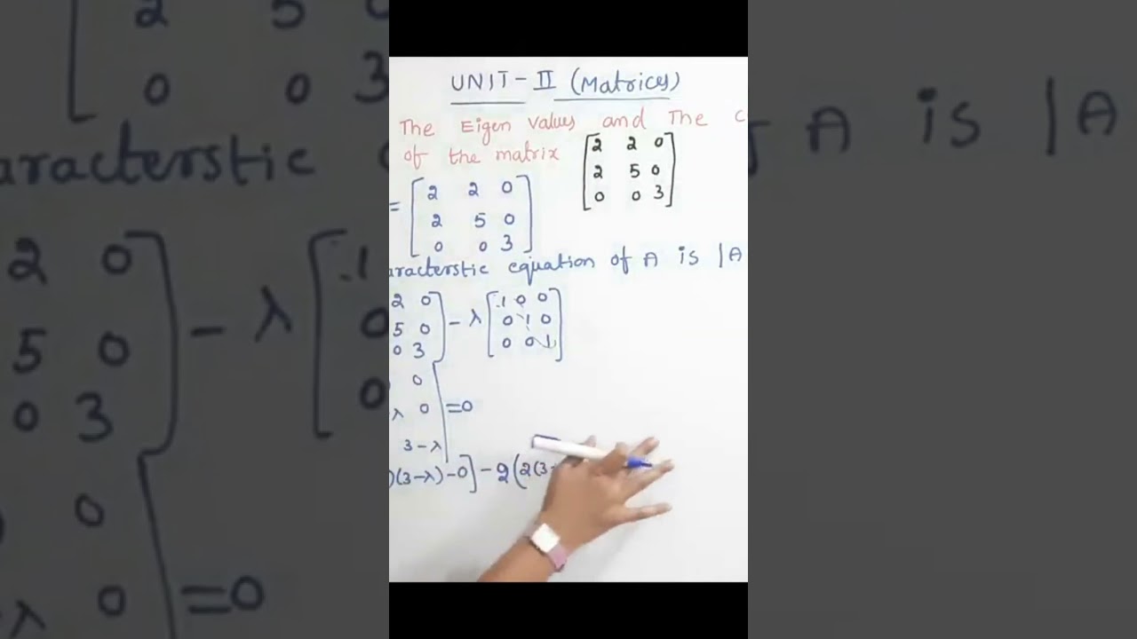 Quick Revision: Matrices & Eigen | @RamaReddyMathsAcademy | GATE 2026