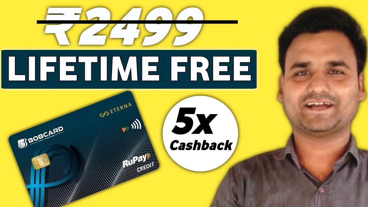 BOB ETERNA Premium Credit Card Lifetime Free | Best For Online Shopping, Dining & Travel
