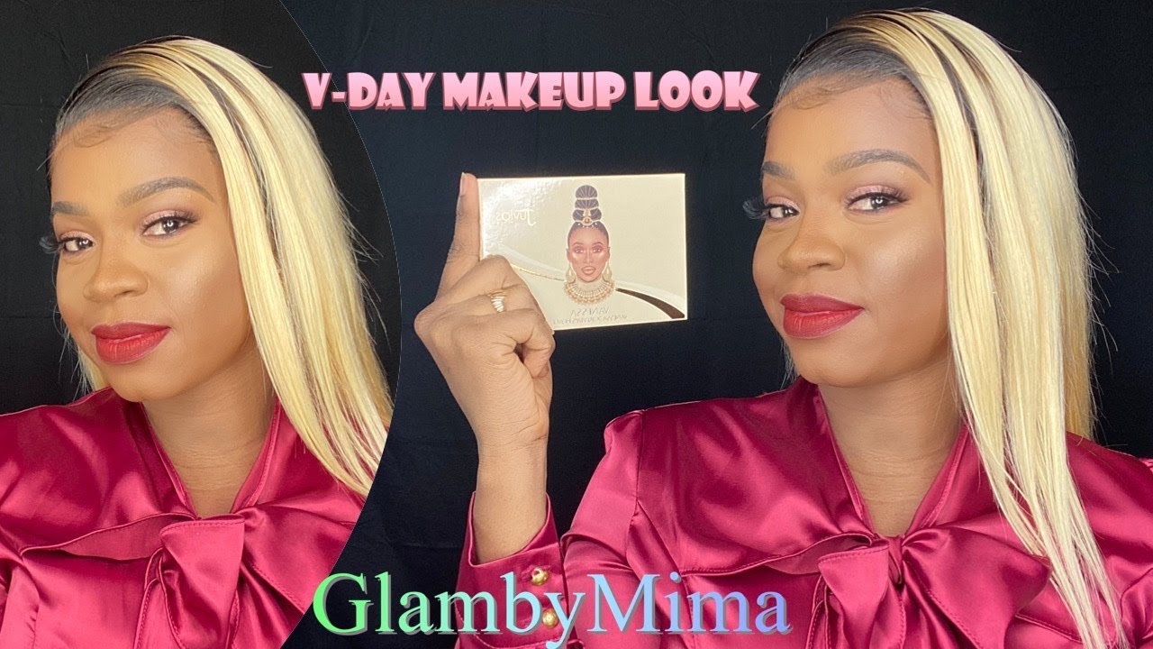 SIMPLE VALENTINES MAKEUP LOOK|GLAMBYMIMA