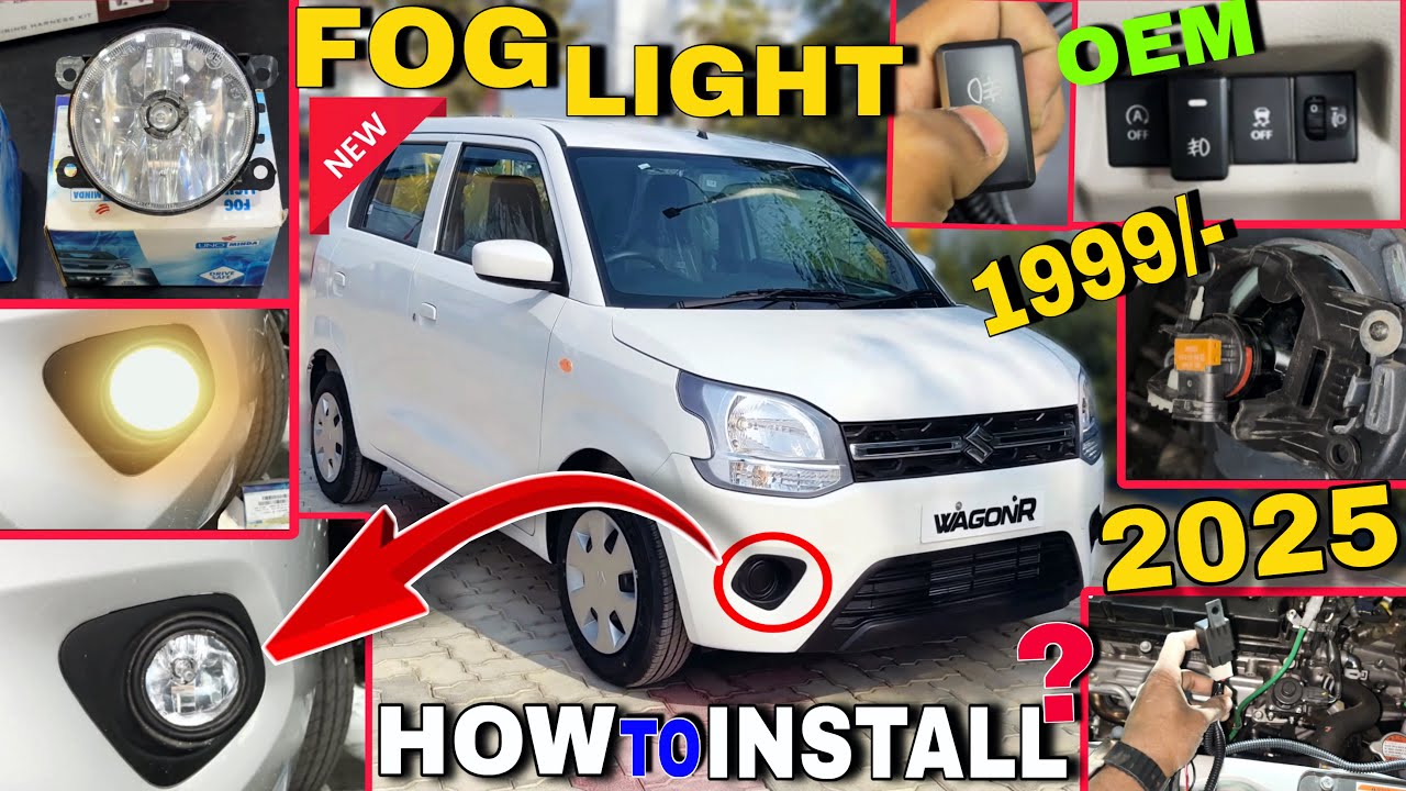 How To Install Fog Light in Maruri suzuki wagon R 2025 🔥#wagonrmodifications  #wagonrfoglight