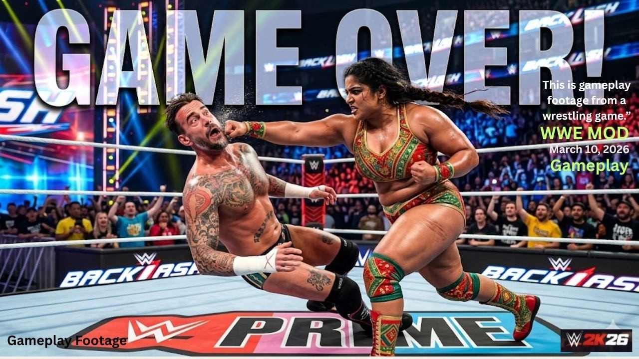 WWE 2K25 - CM Punk против индийской дивы Ананйи | ШОКИРУЮЩИЙ межгендерный поединок | Геймплей | 1...