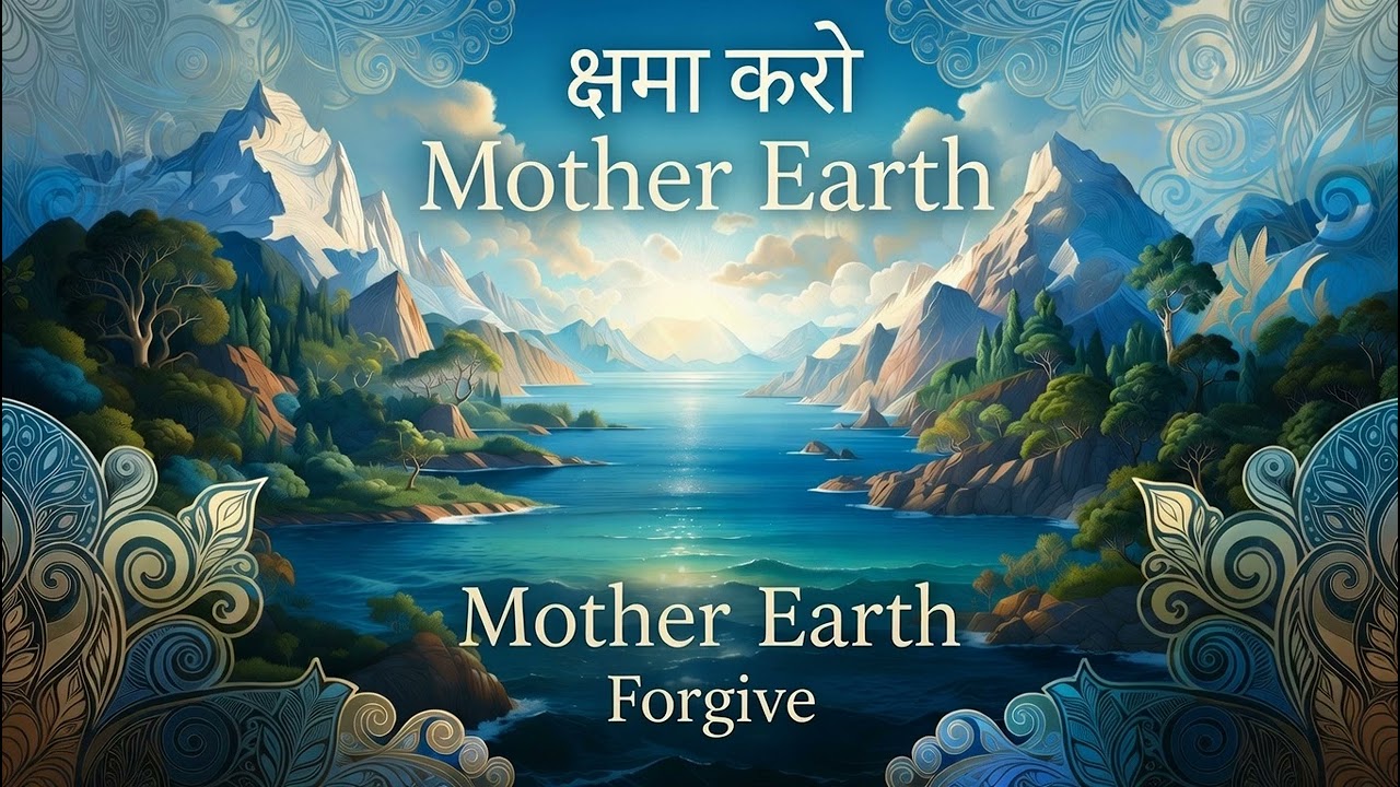 क्षमा  करो माँ - समुद्रवसने देवि पर्वतस्तनमण्डले विष्णुपत्नि नमस्तुभ्यं पादस्पर्शं क्षमस्वमे