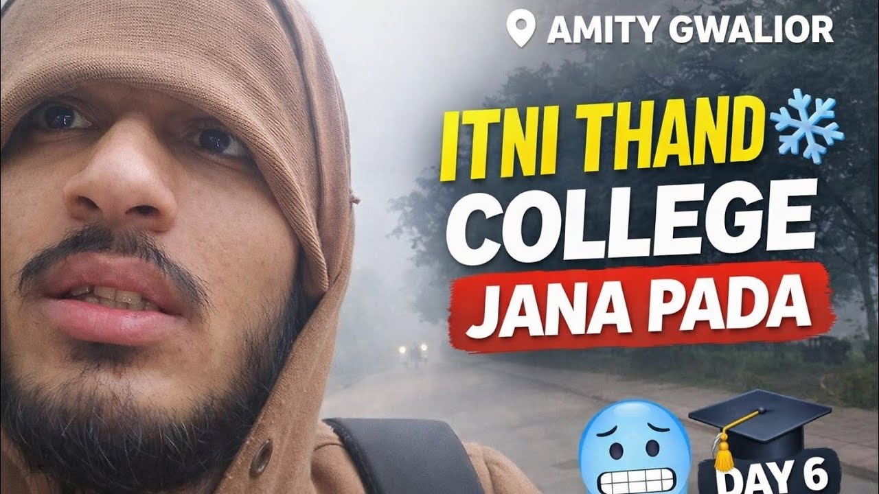 Aisi thand mein bhi college jana pada ❄️🎓 | Amity University Gwalior | DAY 6 | Daily Vlog 💝