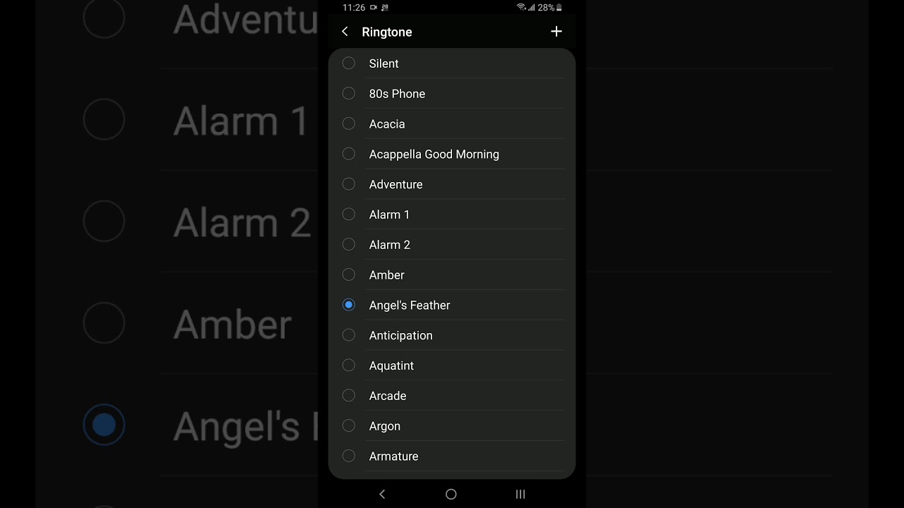 Samsung S20 Ringtones Calm Category