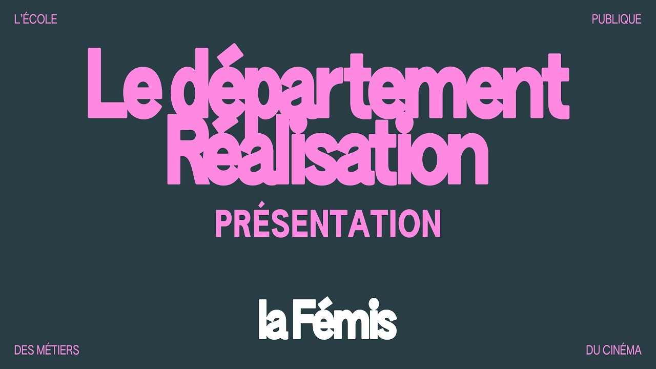 Présentation du département Réalisation (Re-diffusion)
