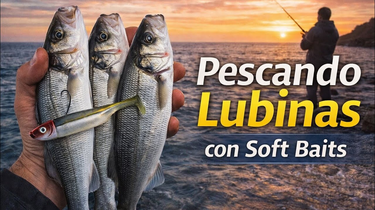 Pescando lubinas con soft baits | Captura y suelta
