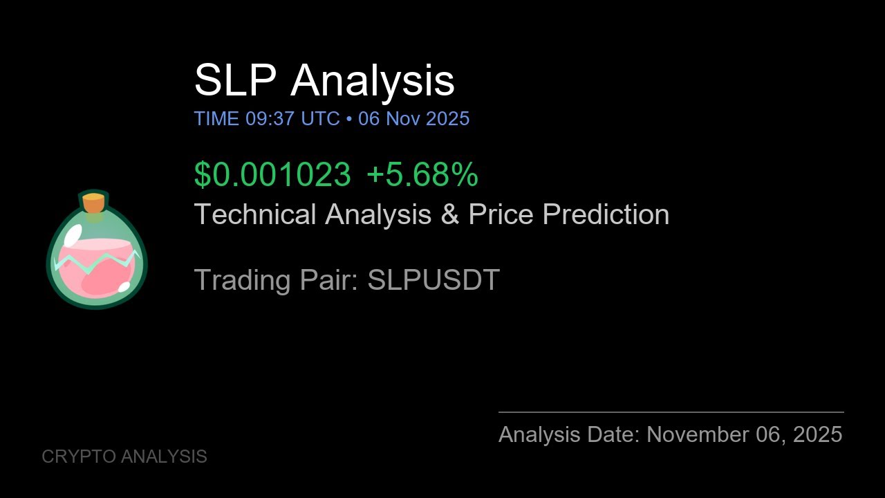 SLP (SLPUSDT) Technical Analysis - Price Prediction & Buy or Sell November 06, 2025