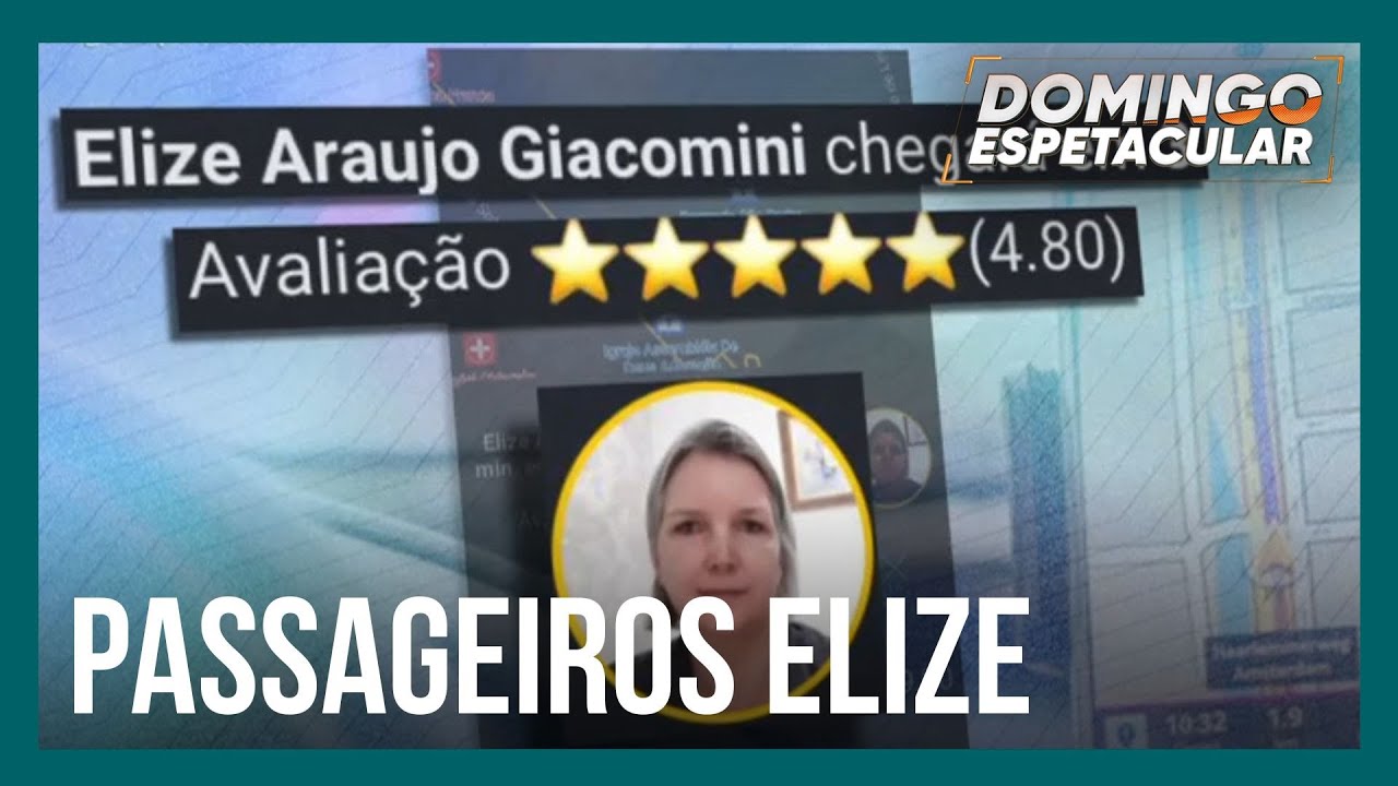 Domingo Espetacular conversa com passageiros que embarcaram no carro de Elize Matsunaga