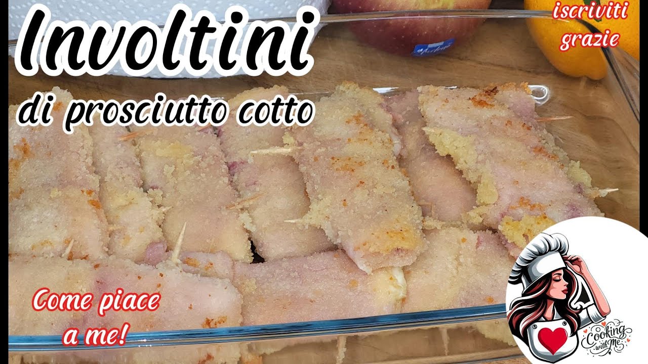 INVOLTINI DI PROSCIUTTO COTTO e FORMAGGIO🧀RICETTA SALVA CENA in 15 Minuti!Frigg adAria/Forno/Padella