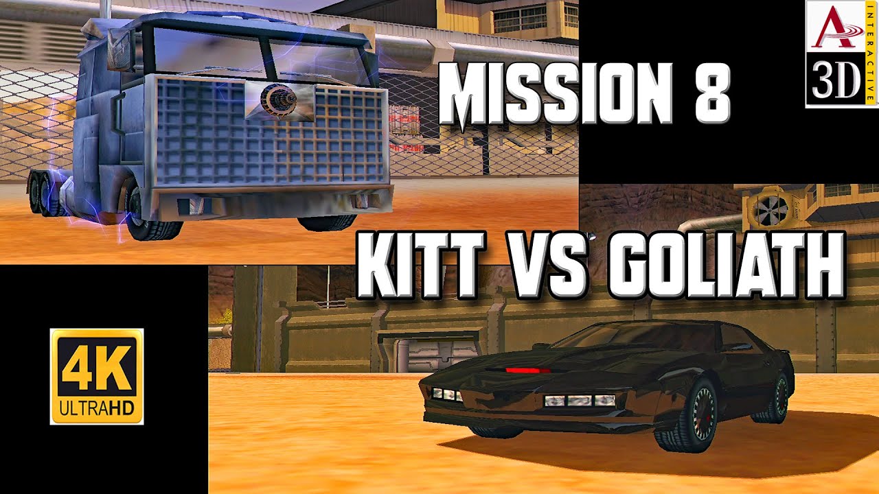 K.I.T.T. VS GOLIATH | Knight Rider 2: The Game - Mission 8 - Aureal 3D PC Gameplay - No Commentary