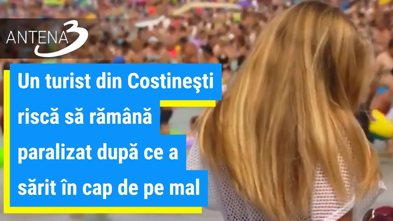 Un turist din Costineşti riscă să rămână paralizat după ce a sărit în cap de pe mal