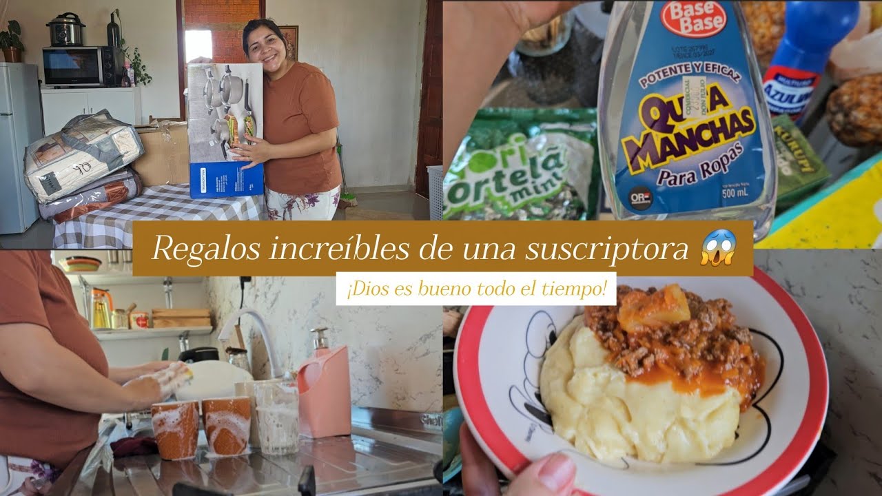 Cuidando del hogar/haciendo almuerzo/me regalaron cosas hermosas para la casa/gratitud ❤️