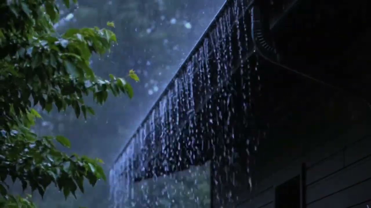 NO ADS 🌧️ COZY CABIN RAIN SOUNDS FOR INSOMNIA RELIEF | LET IT PLAY