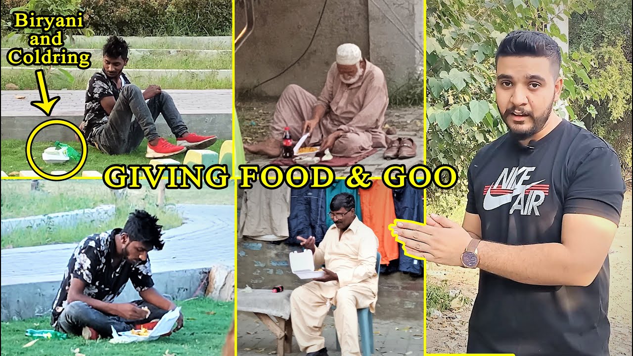 Giving Food & Go | Food for poor | homeless young boy | Free food | Homeless | Gillani welfare