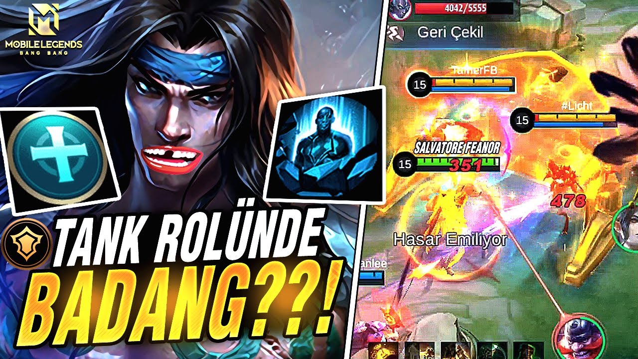 🔥TANK ROLÜNDE SANİYEDE 50 MİLYON STUN ATAN BADANG!! | MOBİLE LEGENDS SALVATORE