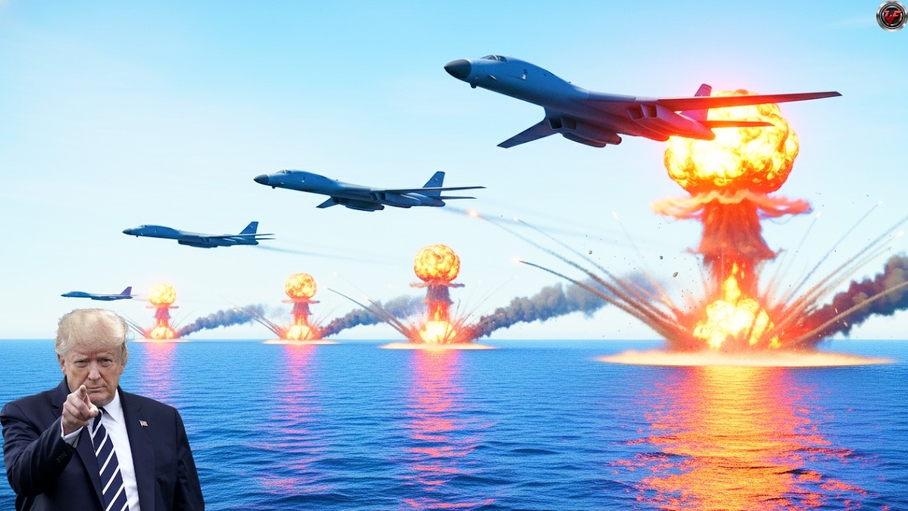 Iran Panic! US B-1B Strategic Bombers Conduct Maritime Operations in the Western Indian Ocean