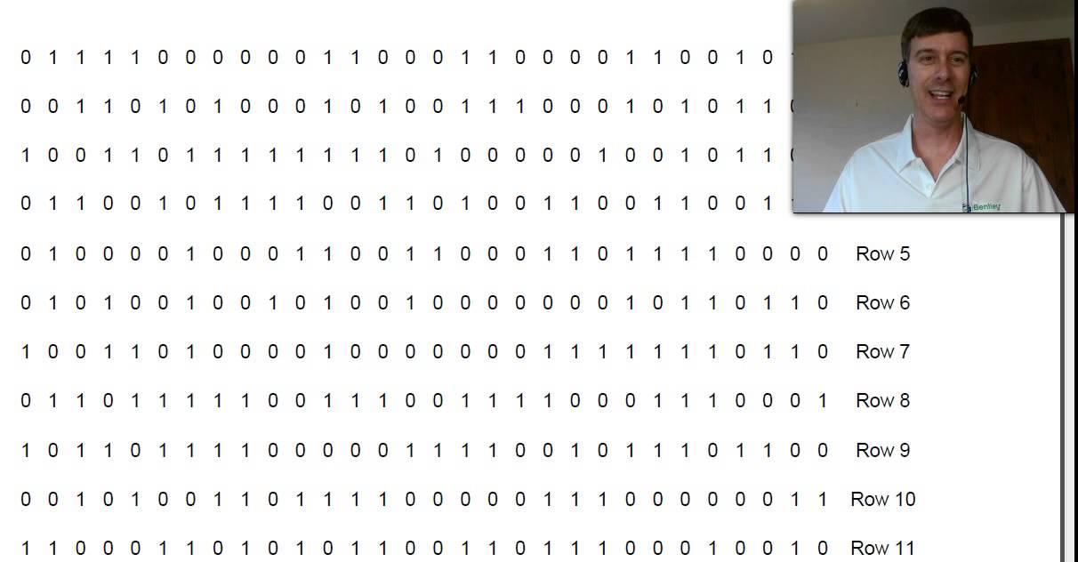 Event #2: Memorize binary numbers; World Memory Championships 2014