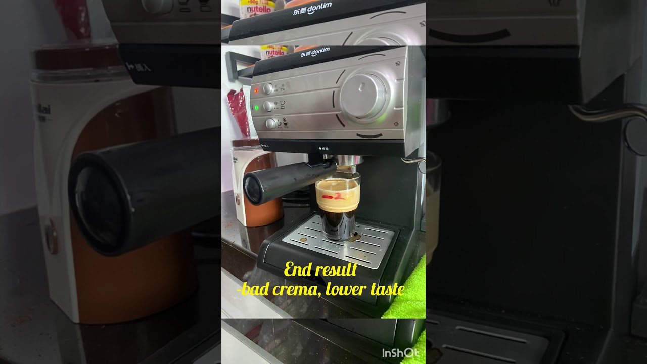 Donlim Coffee Machine Difference between pressurised Portafilter & Non pressurised Portafilter.