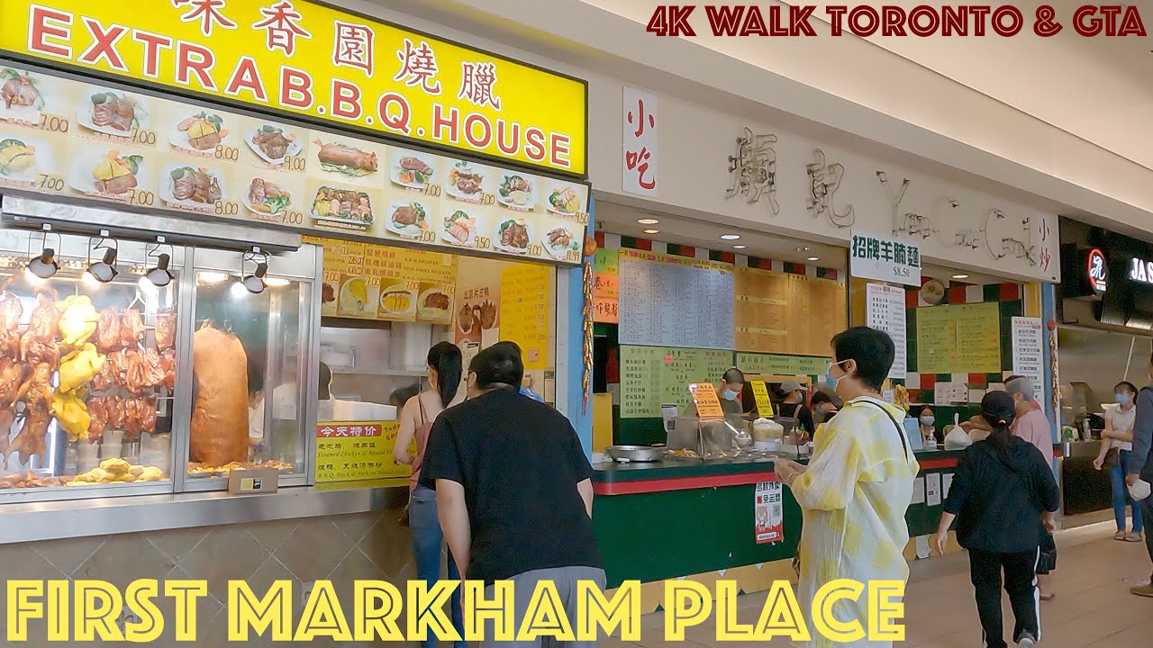 First Markham Place - Shopping Centre: 4K Walk Toronto & GTA, Ontario, Canada