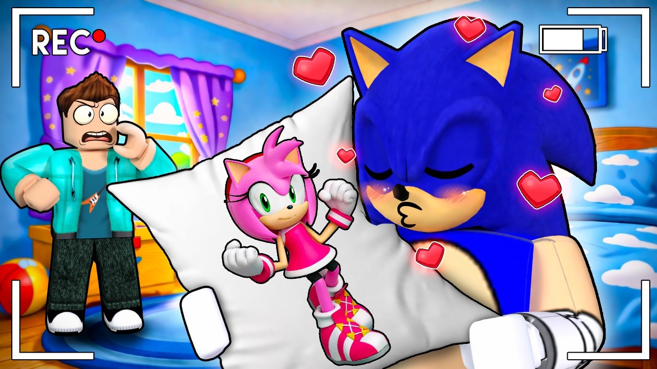 SONIC FORGOT TO STOP RECORDING IN ROBLOX !!