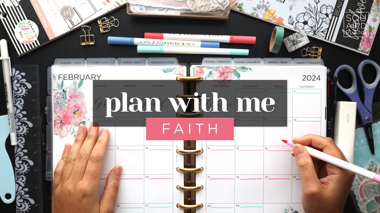 FAITH PLAN WITH ME :: February Classic Happy Planner Setup