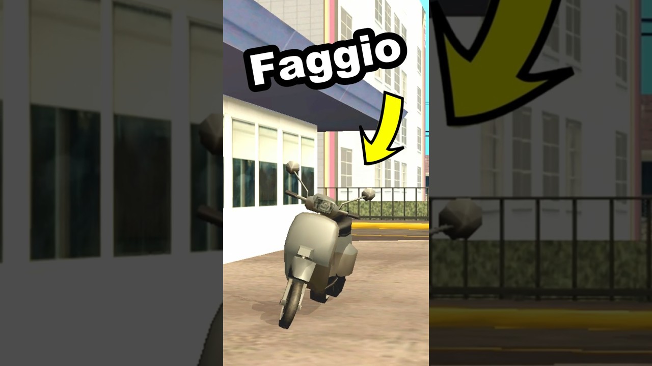 How To Get The Faggio In GTA San Andreas #gta #gtasanandreas #shorts