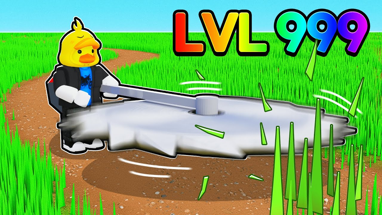 I Unlocked MAX LEVEL Grass Cutter in Roblox!