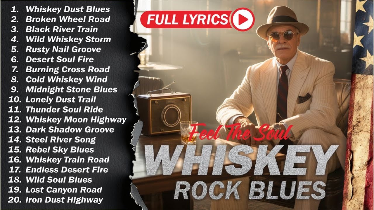 🥃 Whiskey Blues Rock 🍂 The Best of Classic Blues Songs | Relaxing Guitar & Soulful Rock Music